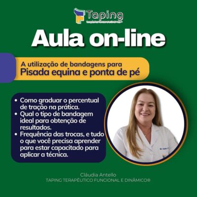 Aula online pisada equina e em ponta de pé