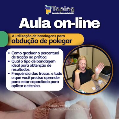 Aula online abdução de polegar