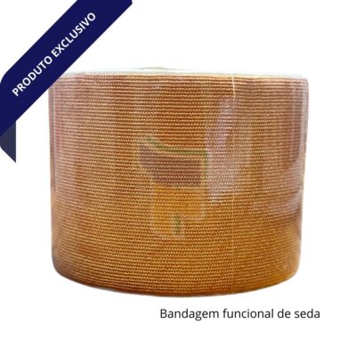 Bandagem funcional de seda bege