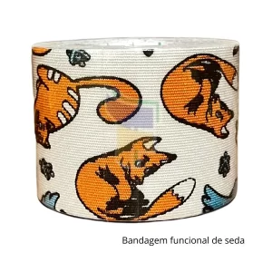 BANDAGEM FUNCIONAL KIDS DE SEDA ESTAMPA LÚDICA