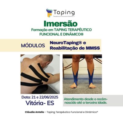 Imersão em NeuroTaping Pediátrico e Adulto e Reabilitação de Membros Superiores