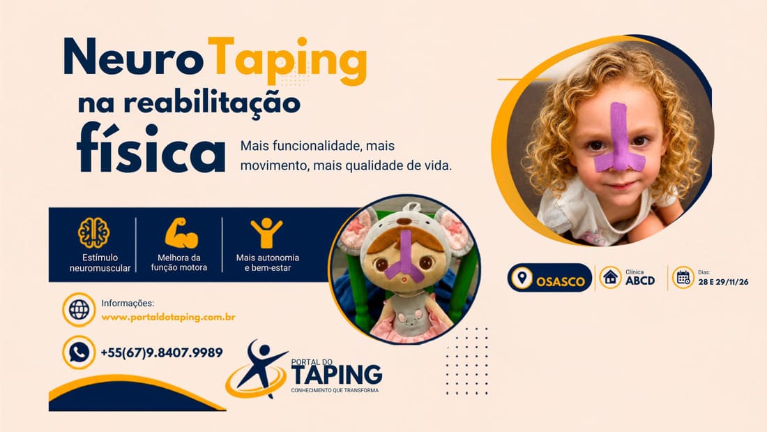 Curso presencial NeuroTaping na reabilitação física